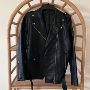 Zara faux leather jacket